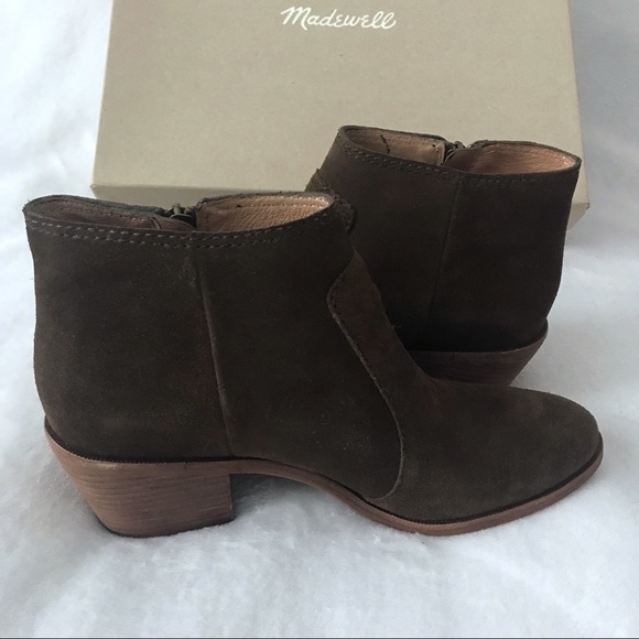 Madewell Janice Side Zip Suede Ankle Boots - Picture 5 of 10